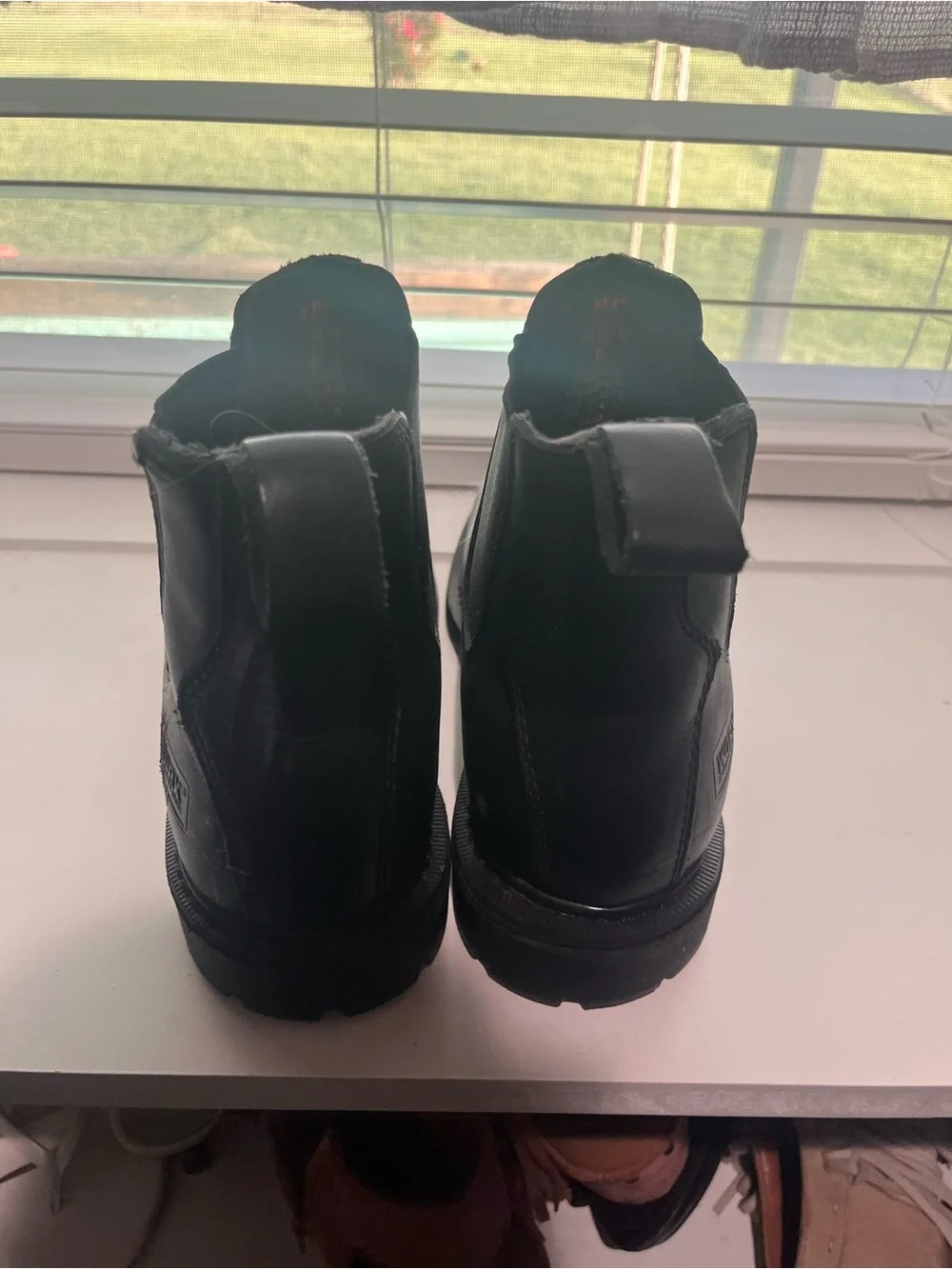 Men's Black Steeltoe Work Boots